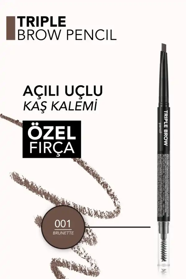 Flormar%20Triple%20Brow%203’ü%201%20Arada%20Kremsi%20Dokulu%20Kaş%20Makyaj%20Kalemi%20001