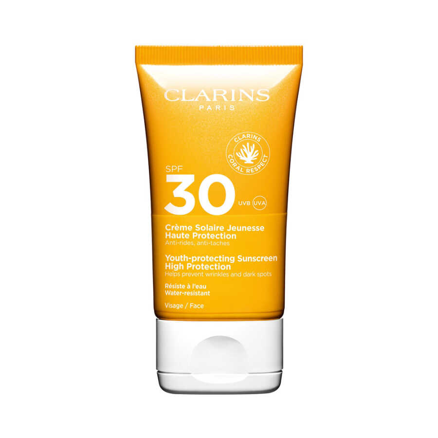 Clarins%20Youth%20Protecting%20Sunscreen%20High%20Protection%20Güneş%20Koruyucu%20Krem%20SPF30%2050%20ml