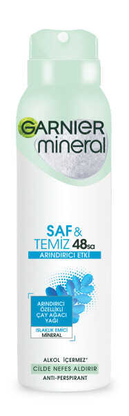 Garnier%20Mineral%20Saf&Temiz%2048%20Saat%20Sprey%20Deodorant%20150%20ml