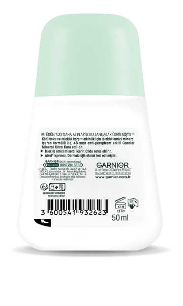 Garnier%20Mineral%20Ultra%20Kuru%2048%20Saat%20Roll%20On%2050%20ml