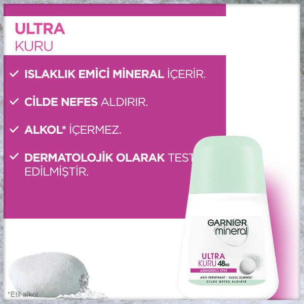 Garnier%20Mineral%20Ultra%20Kuru%2048%20Saat%20Roll%20On%2050%20ml