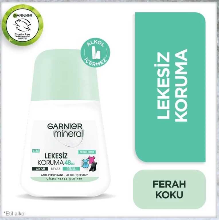 Garnier%20Mineral%20Lekesiz%20Koruma%2048%20Saat%20Ferah%20Koku%20Anti%20Perspirant%20Roll%20on%2050ml