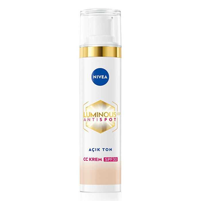 Nivea%20Luminous630%20Koyu%20Leke%20Karşıtı%20CC%20Yüz%20Kremi%20SPF30%20Açık%20Ton%2001