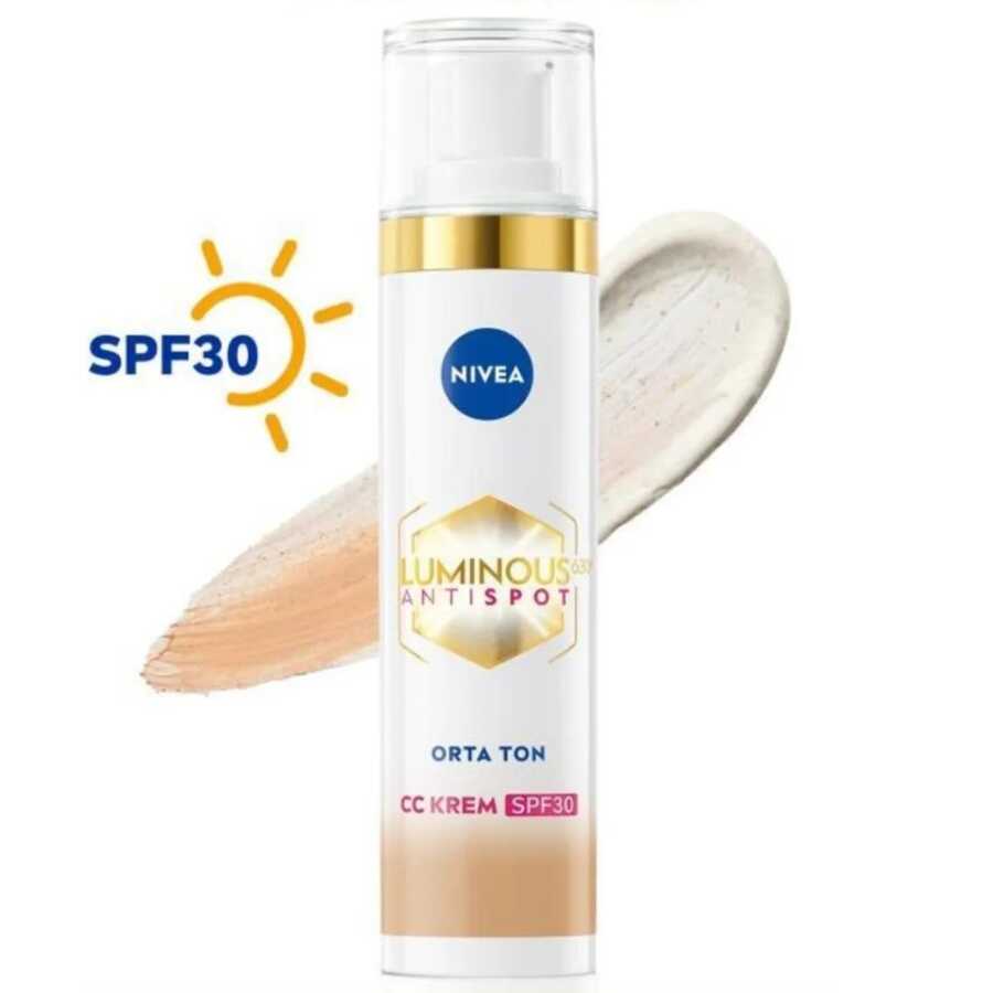 Nivea%20Luminous630%20Koyu%20Leke%20Karşıtı%20CC%20Yüz%20Kremi%20SPF30%20Orta%20Ton%2002