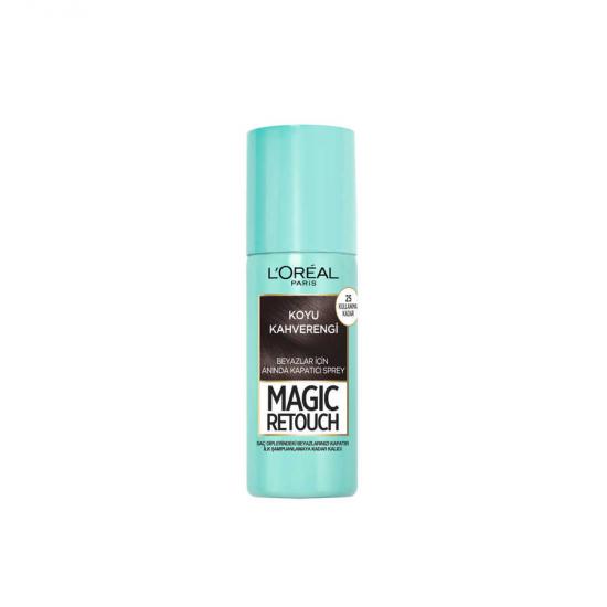 L’Oréal Paris Magic Retouch Beyazlar için Anında Kapatıcı Sprey Koyu Kahverengi 75 ml