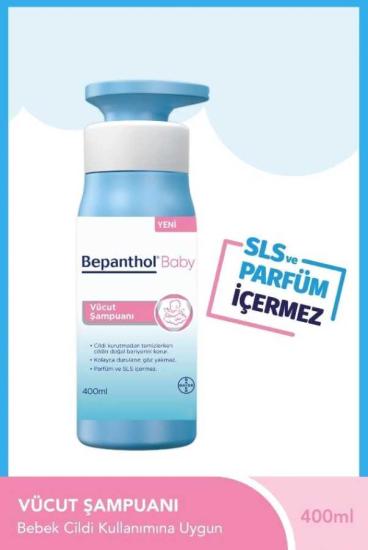 Bepanthol Baby 400ml Günlük Vücut Bakım Şampuanı + 30 gr Pişik Önleyici Merhem + Uyku arkadaşı - Hediye Seti