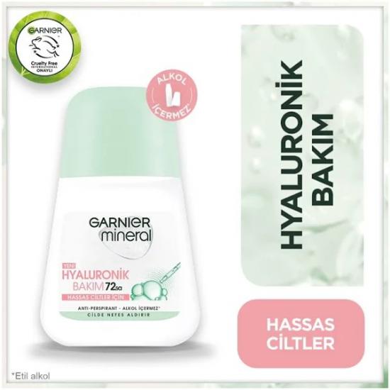 Garnier Mineral Hyaluronik Bakım 72 Saat Roll-On 50 ml