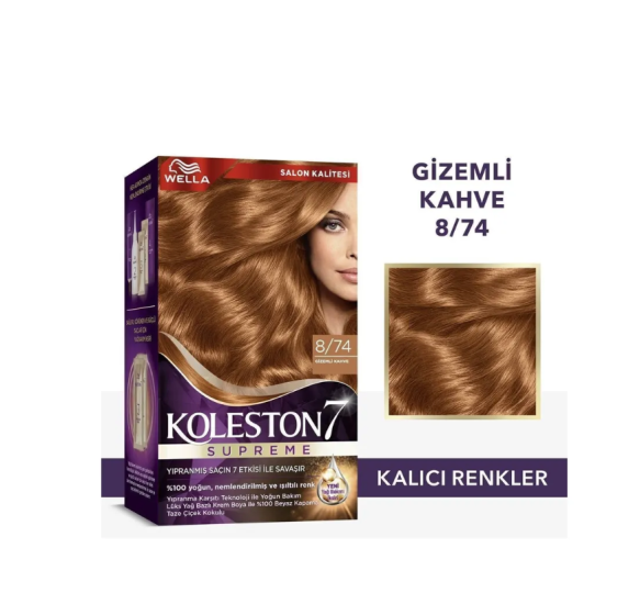 Wella Koleston 8/74 Gizemli Kahve Saç Boyası