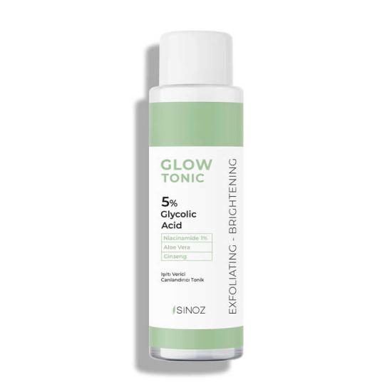 Sinoz Gözenek Sıkılaştırıcı Arındırıcı Canlandırıcı Peeling Etkili Glow Tonik Glycolic Acid %5 + Niacinamide %1  200 ml