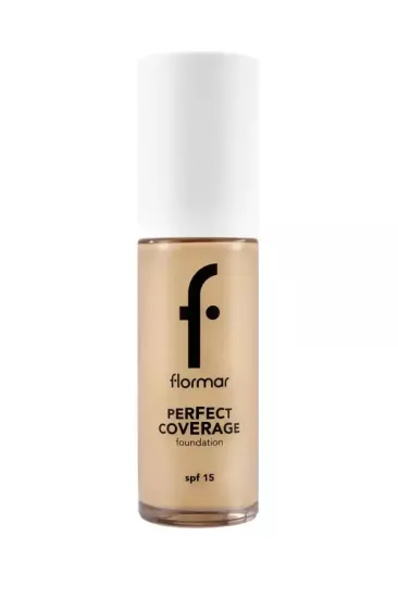 Flormar Perfect Coverage Yüksek Pigmentli & Yarı Parlak Bitişli SPF15 Fondöten 103