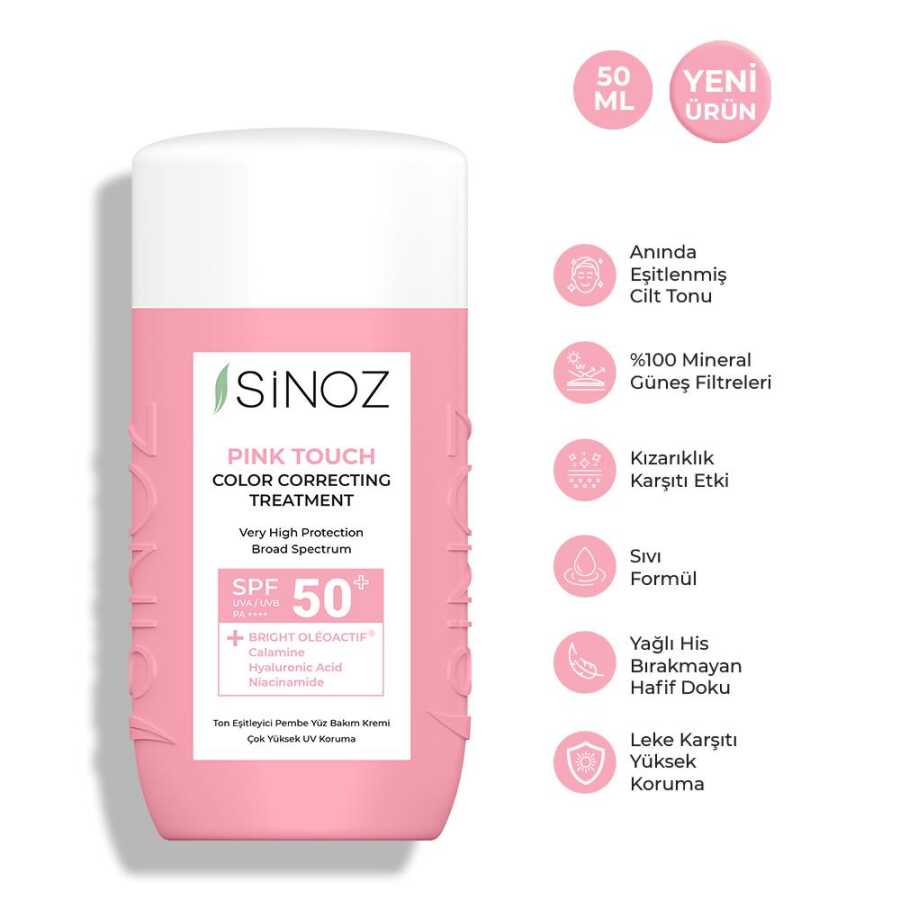 Pink%20Touch%20Anında%20Ton%20Eşitleyici%20Pembe%20Yüz%20Bakım%20Kremi%20Spf50%20-%20Mineral%20Güneş%20Filtreleri%2050%20ml