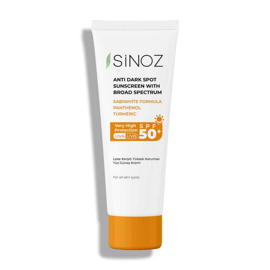 Sinoz%20Spf%2050+%20Leke%20Karşıtı%20Yüksek%20Koruyucu%20Normal%20ve%20Kuru%20Ciltler%20İçin%20Yüz%20Güneş%20Kremi%2050%20ml