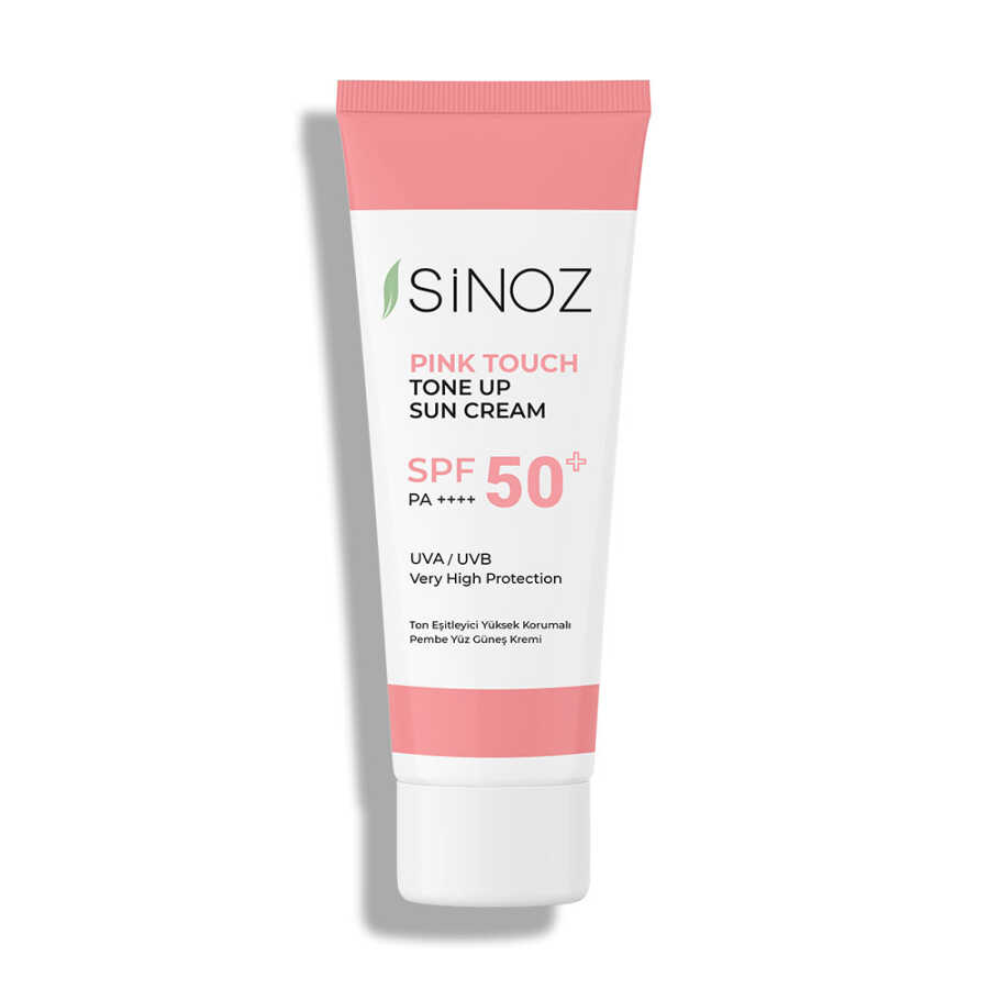 Sinoz%20Pink%20Touch%20Spf%2050+%20Cilt%20Aydınlatıcı%20Ton%20Eşitleyici%20Pembe%20Yüz%20Güneş%20Kremi%2050%20ml