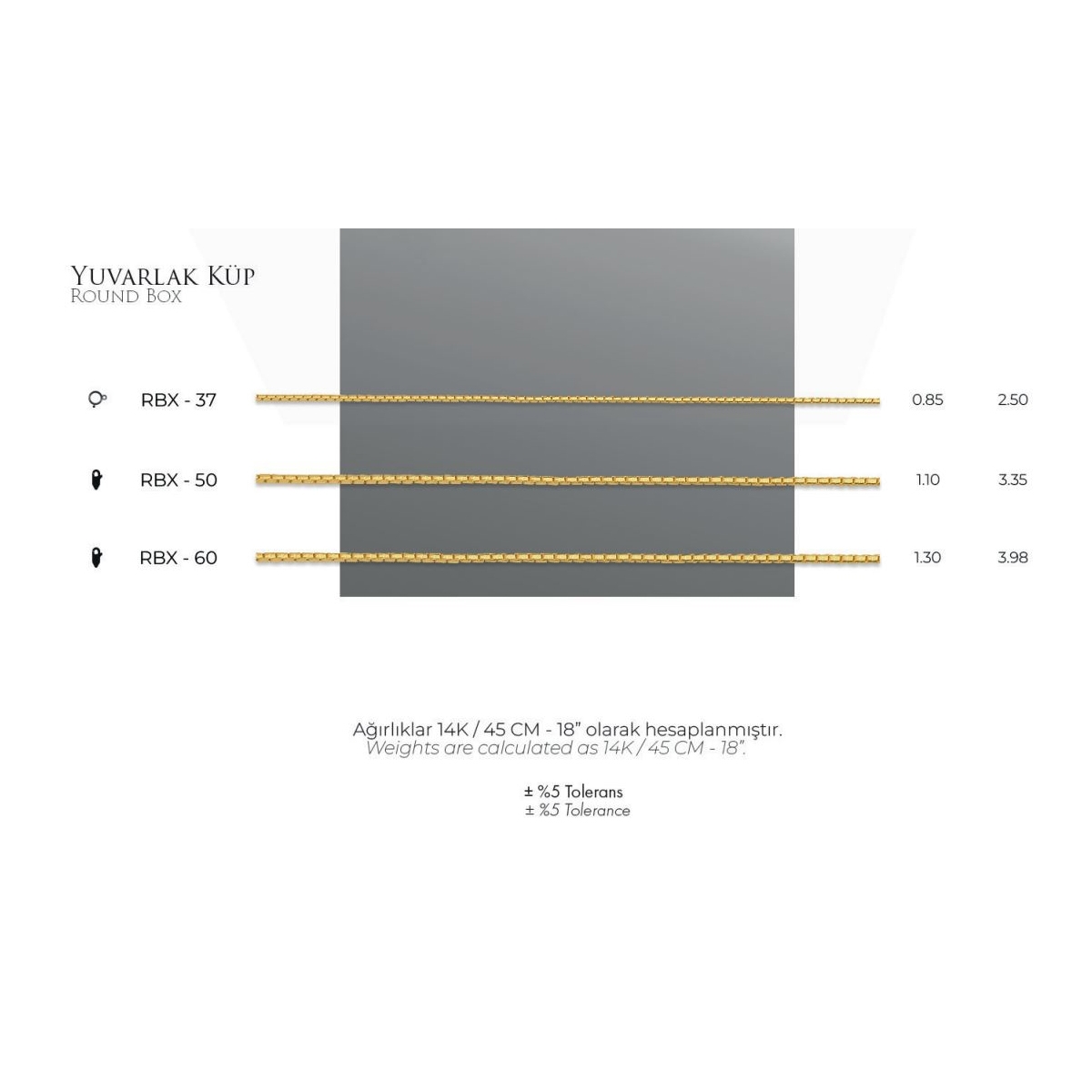 Yuvarlak%20Küp%20-%2014%20Ayar%20Gerçek%20Altın%20Zincir%20Kolye%20-%20Kalınlık%200.85%20mm%20(585%20Damgalı)