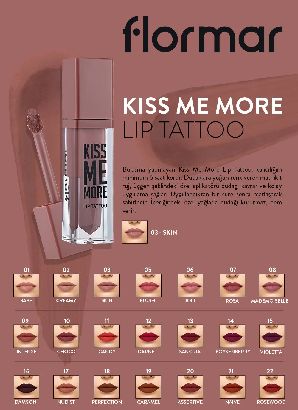 Flormar%20Kiss%20Me%20More%20Lip%20Tattoo%20-%2007%20Rosa