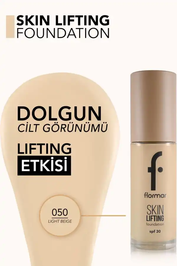 Flormar%20Skin%20Lifting%20Sıkılaştırıcı%20Bakım%20Yapan%20Kremsi%20Dokulu%20SPF%2030%20Fondöten%20050